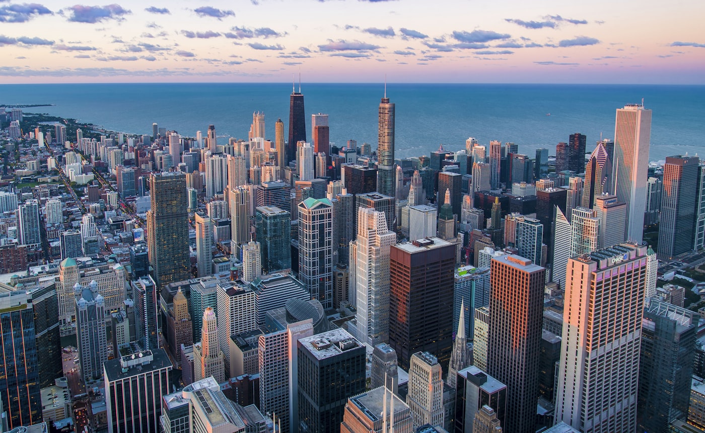 City skyline representing long-range planning