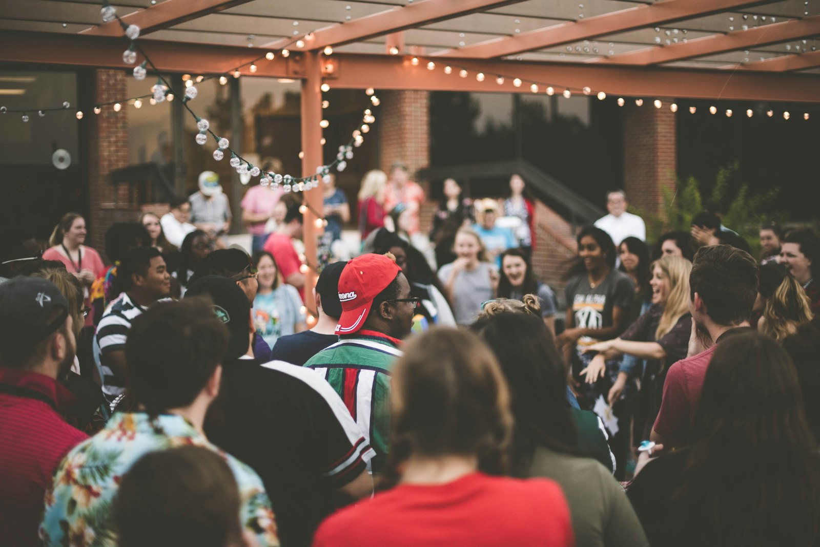 Community gathering outdoors